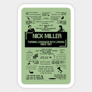 Nick Miller Quotes Sticker